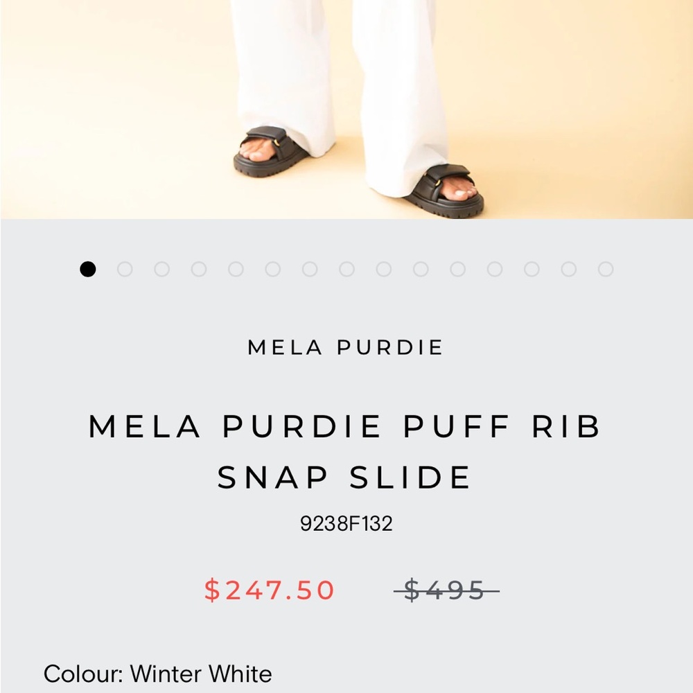 MELA PURDIE Puff Rib Snap Cape in Winter White Size XS - Picture 14 of 14